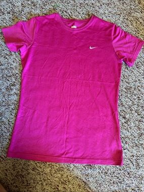 Nike Hot Pink Performance Crew Tee